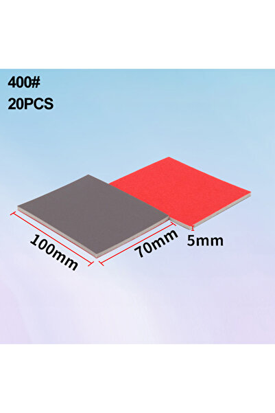 Choice مجموعة وسادات صنفرة إسفنجية مكونة من 20 قطعة، حبيبات 400، 600، 800، وس...