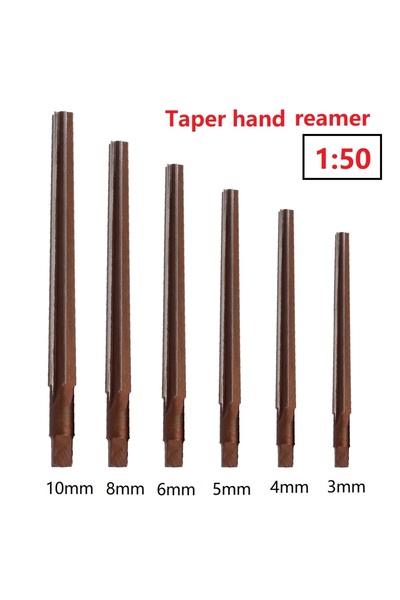Choice5 8mm 1:50 Taper Shank Hand Reamer 3/4/5/6/8/10mm Conical Degree Sharp ...