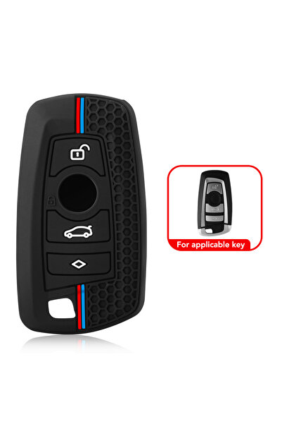 Choice black Silicone Car Key Case For BMW 1 2 3 5 7 Series F10 F20 F30 335 3...