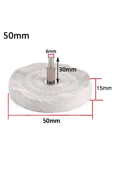 Choice 50mm 1pcs 50/65/75/100mm Cloth Polishing Mop Wheel Pad With 6mm Connec...