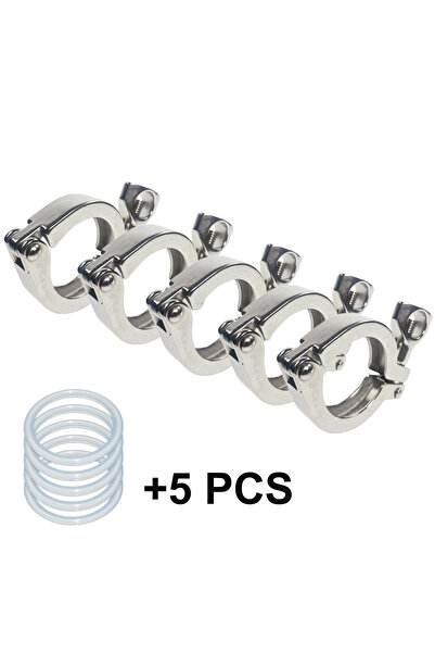 Choice K-119mm 4inch 5 PCS YQBS 1.5" 2" 3" Sanitary Stainless Steel Tri Ferru...