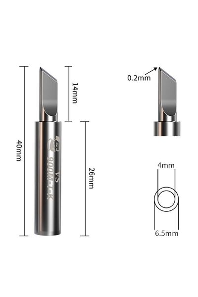 Choice رأس مكواة لحام 900M-T-K 900M، رؤوس نحاسية خالية من الرصاص والأكسجين لم...