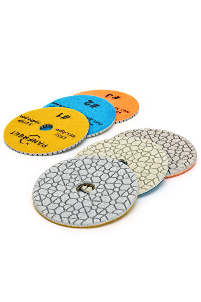 Choice 4 inches Grit 123 4 Inch 3 Step Diamond Polishing Pads for Granite Mar...