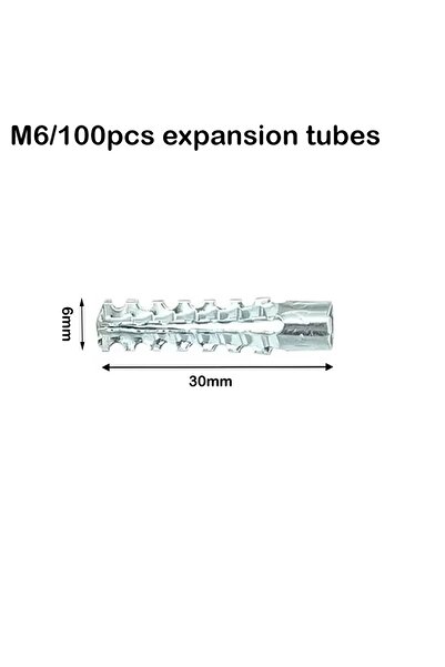 Choice براغي تثبيت ذاتية الثقب مسننة معدنية M6، 100 قطعة، 20/50/100 مجموعة، س...