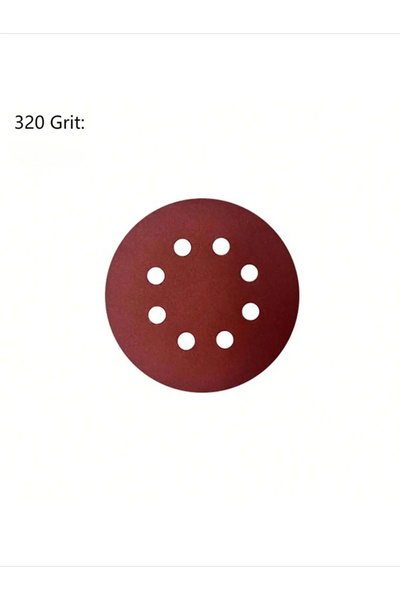 choice2 320 غرام، 10 قطع، 10/30/50 قطعة، 8 فتحات، 125 مم، ورق صنفرة لأعمال ال...