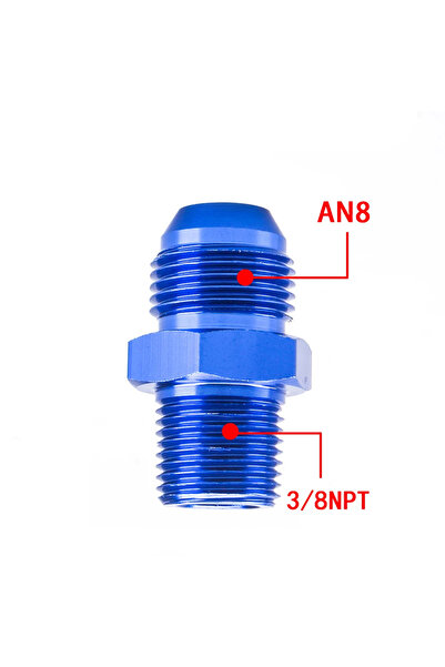 Choice وصلة خرطوم وقود مستقيمة عالمية AN4-1 8NPT YOMI، وصلة ملولبة للأنابيب A...