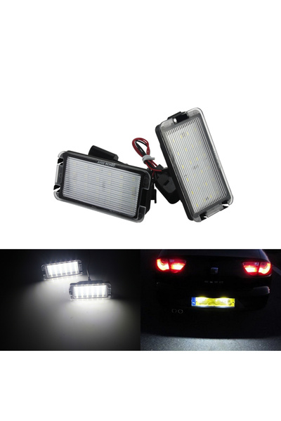 Choice 6000K WHITE ANGRONG 2X CANBUS LED License Number Plate Light Lamp For ...