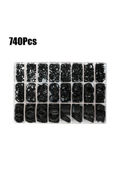 choice2 مجموعة حلقات مانعة للتسرب سوداء مكونة من 740 قطعة، مناسبة لتكييف هواء...