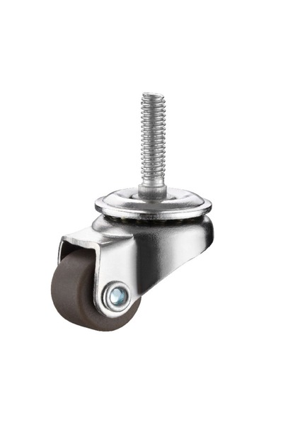 Choice عجلات مطاطية صغيرة من النوع الأول M4x15mm، 4 قطع، 0.5 بوصة، منخفضة الا...