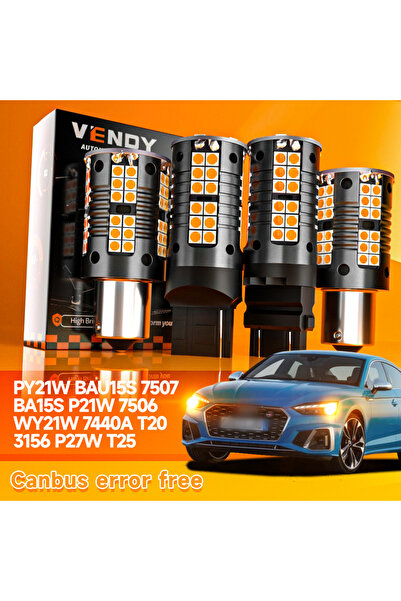 Choice3 PY21W BAU15S 7507 خلفي قطعتان PY21W BAU15S 7507 BA15S P21W 7506 WY21W...