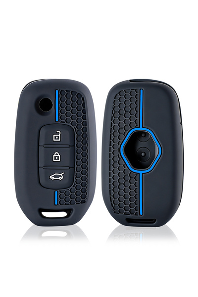 Choice غطاء مفتاح سيارة جديد من السيليكون من بلو لاين، مناسب لسيارات رينو كوي...