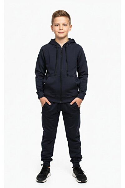 OBJE Boy's Smoked Zippered Pajama Set