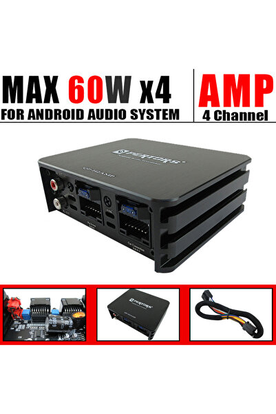 Choice 4-Channel Car Amplifier (60Wx4) 240W Max Power for Large Display Andro...