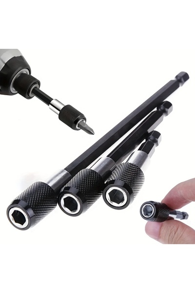 Choice1 Black - 1 set(3pcs) 1/3pcs Magnetic Drill Bit Extension Set, Quick Re...