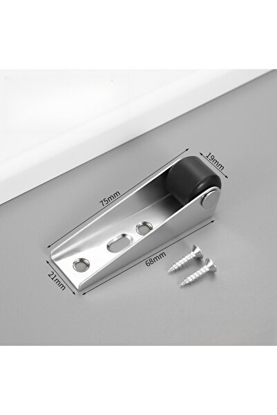 Choice قطعتان من عجلات الأثاث السوداء الصامتة المثبتة على الجانب، بكرات توجيه...