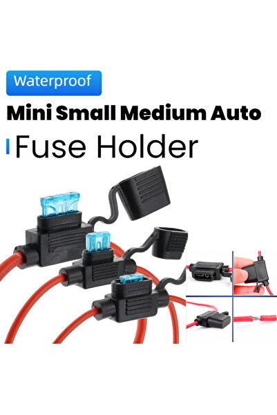 Choice72 حامل فيوز قياسي 10 أمبير، قطعتان، عيار 18، 12 فولت، لفيوزات ATC/ATO ...