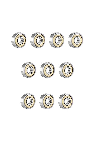 Choice 10 قطع 608ZZ 10 قطع 608 ZZ 608RS محامل كروية 608ZZ معدنية مزدوجة الحما...