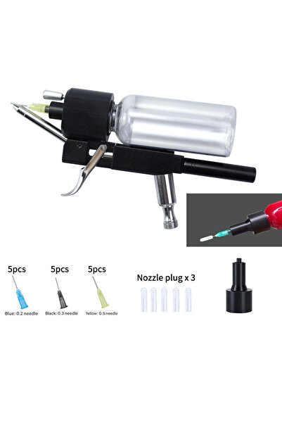 Choice black YD-MX116A No-Clean Airbrush Kit for Model Painting Furniture Res...