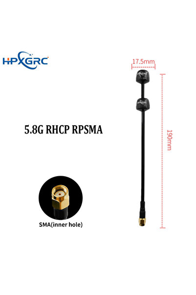 Choice هوائي إرسال RPSMA 190mm HPXGRC 5.8G مزدوج RHCP عالي الكسب SMA/RP-SMA ل...