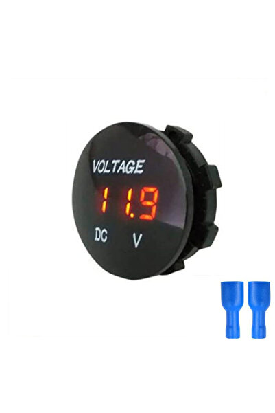 Choice3 مقياس جهد رقمي برتقالي اللون يعمل بتيار مستمر 5-48 فولت، مناسب للسيار...