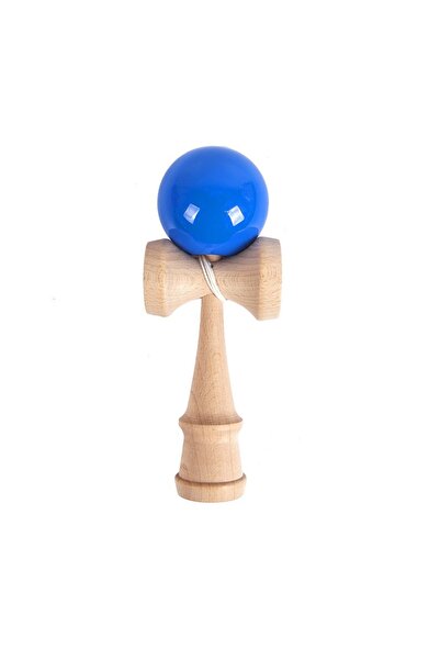 Choice blue Painted Wooden Handle Ball Toy Outdoor Fitness Ball Training Chil...