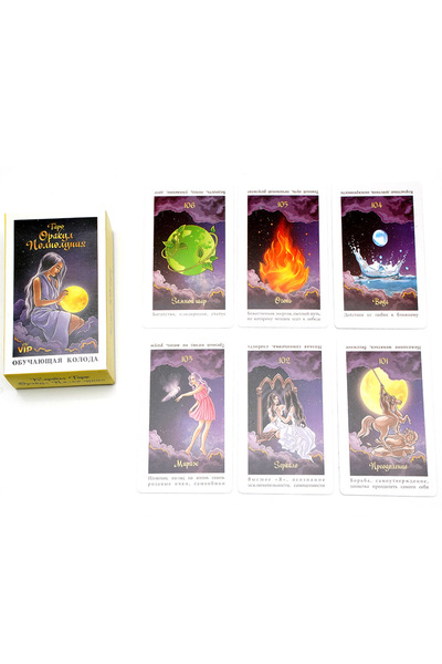 Choice مجموعة أوراق التارو والأوراكل للقمر المكتمل، ١٠٨ ورقة باللغة الروسية م...
