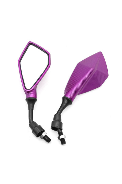 Choice7 Purple Universal M10 Motorcycle Rearview Mirror Replacement Parts Sco...