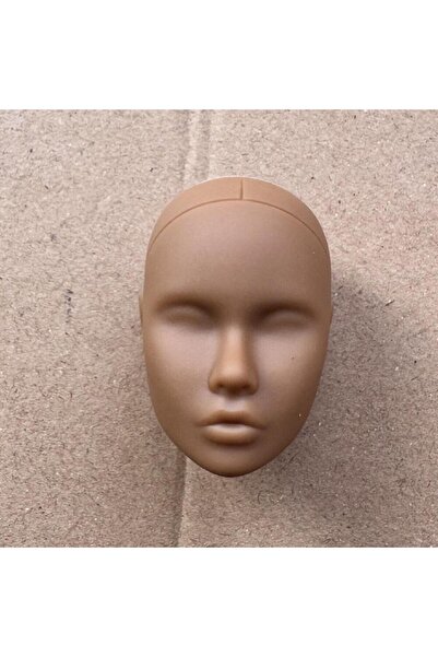 Choice little defectives 1pcs brown Poppy Blank Face Doll Heads DIY Practice ...