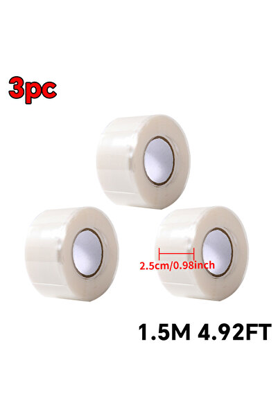 Choice7 شريط إصلاح سيليكون مقاوم للماء عالي الأداء، أبيض اللون، مكون من 3 قطع...