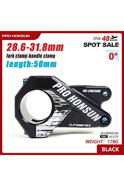 Choice ساق دراجة جبلية TANKE سوداء مقاس 31.8 مم، خفيفة الوزن، مصنوعة من سبائك...