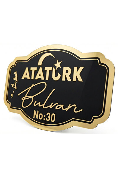 Kea Tasarım Kişiye Özel Lazer Kesim Adres Tabelası