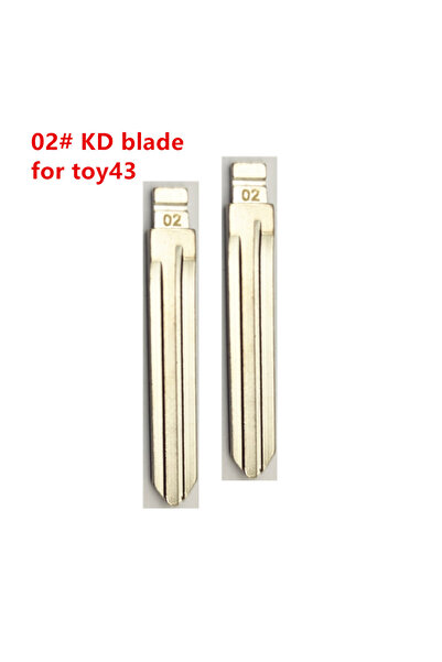 Choice 02 blade 10pcs 02# KD Key Blade TOY43 Uncut Blank Keydiy Xhorse Remote...