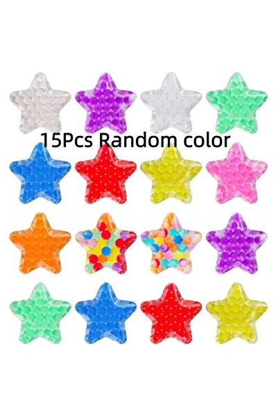 Choice ١٥ قطعة من كرات تخفيف التوتر الحسية بألوان عشوائية، على شكل نجمة خماسي...