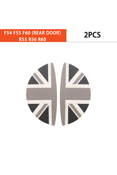 Choice ملصق مقبض باب السيارة الأمامي والخلفي من الجلد من F R GrayJack، قطعتان...