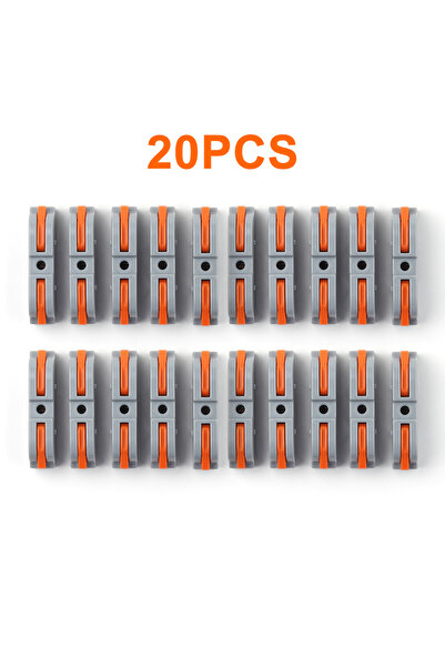 Choice 20pcs 20/34/50PCS Lever Wire Connectors, 1 to 1 Inline Assemblable Wir...