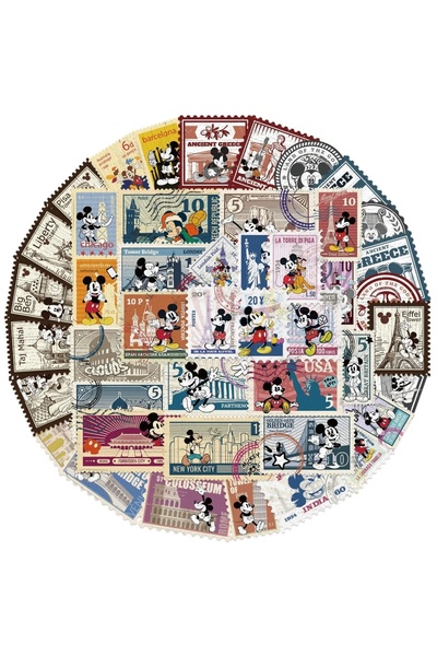 Choice ٥٠ قطعة من ملصقات ديزني ميكي ماوس الكلاسيكية، ملصقات كرتونية، يمكنك اس...