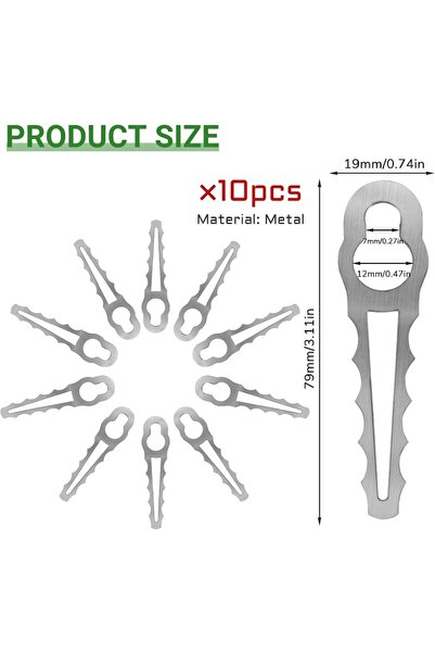 Choice 10pcs 10 pieces of lawn trimmer with blade replacement, lawn mower wit...
