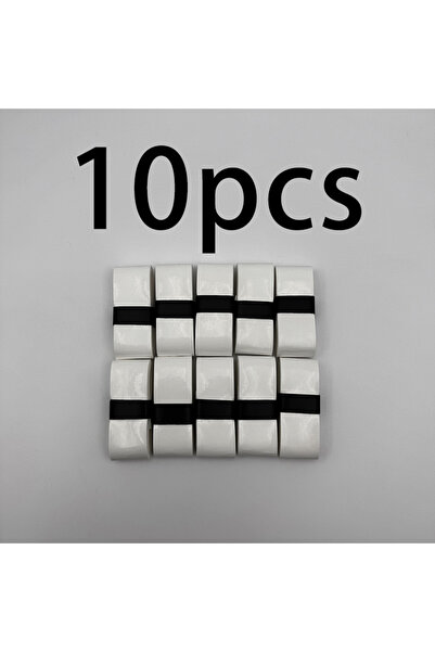 Choice White 10pcs 6/10-piece set of badminton grip anti slip straps, tennis ...