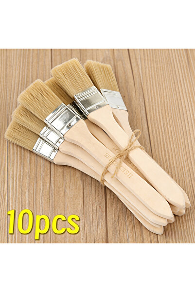 Choice 10Pcs 1/5/10/12/20/24 Pig Mane Brushes Suitable for Art Handicrafts Pl...