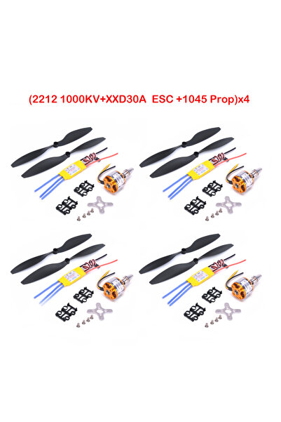 Choice مجموعة من 4 محركات A2212 2212 1000KV بدون فرش مع وحدة تحكم إلكترونية 3...