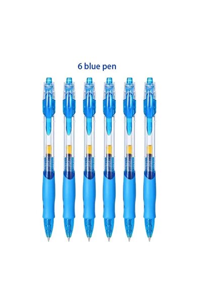Choice 6 Blue pen 13/30 PCS Retractable Gel Pens Set Black/Blue/Red Pens 0.5m...