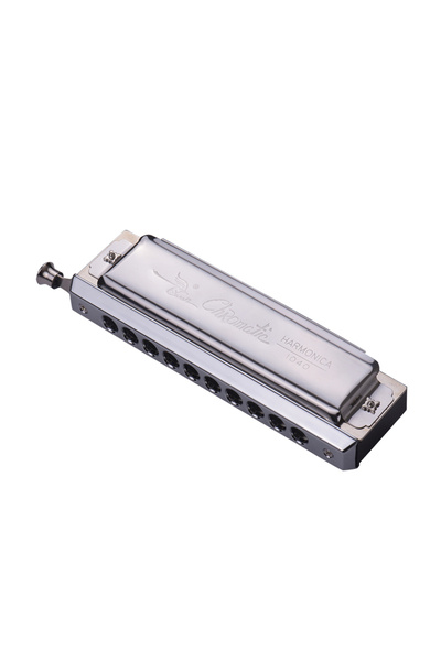Choice Light Grey 10 Holes 40 Tones Key Swan Chromatic Harmonica of C Silver ...