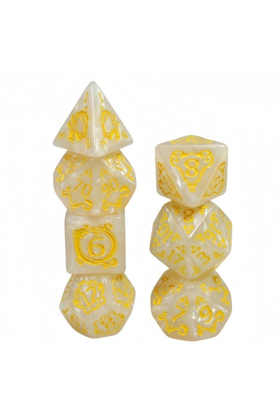 Choice مجموعة نرد زرقاء مكونة من 7 قطع (من D4 إلى D20) متعددة الأوجه، نرد رقم...