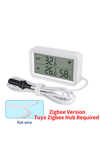 choice2 Zigbee Version Tuya WiFi Zigbee Temperature Humidity Sensor with Exte...