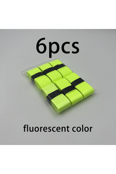 Choice Fluorescent 6pcs 6/10-piece set of badminton grip anti slip straps, te...