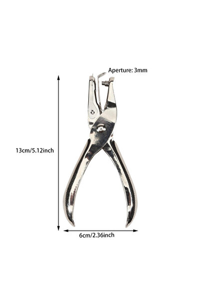 Choice مثقب ورق معدني بفتحة واحدة 3 مم، كماشة ثقب يدوية بقطر مسام 3 مم/6 مم، ...