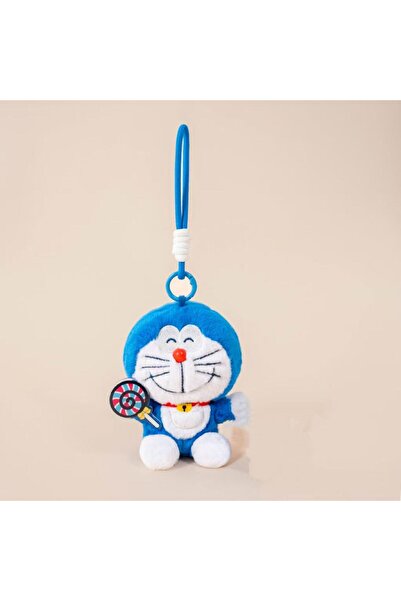 Choice دمية دورايمون الجديدة بحجم 10 سم، على شكل حقيبة ظهر وحلوى، مع سلسلة مف...