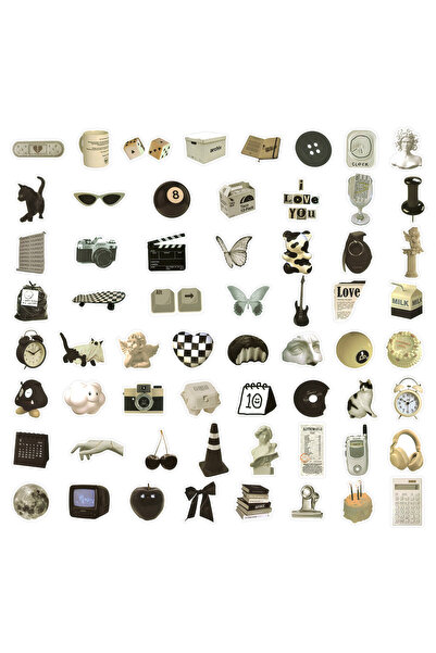 Choice مجموعة ملصقات مخصصة مكونة من 61 قطعة - طباعة رقمية ملونة لتزيين الهاتف...