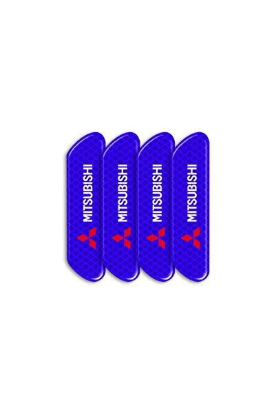 Choice3 ملصق عاكس أزرق اللون لأبواب سيارات ميتسوبيشي، ملصق تحذيري لهيكل السيا...