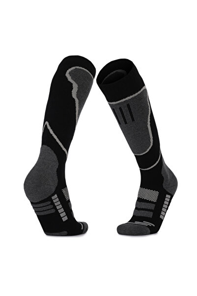 Choice black Wool Ski Socks,Thermal Knee-high Cold Weather Warm Socks for Sno...